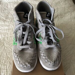 Nike Dunk High Woven Green